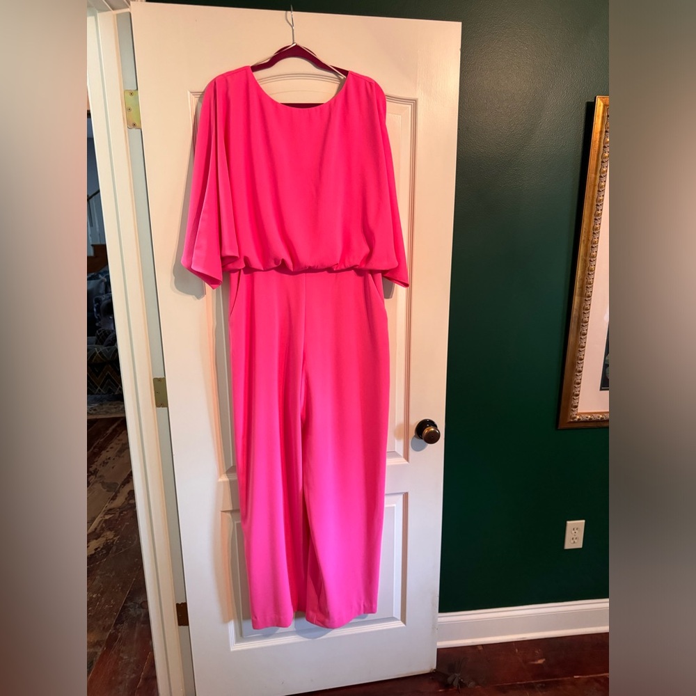 Trina Turk NWT Hot Pink jumpsuit size 10
